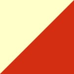 Light yellow/red
