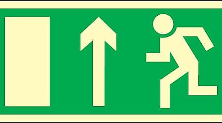 508 Evacuation door illuminated SafeSign