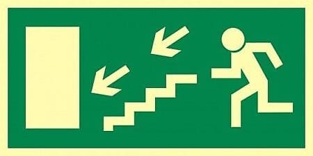531 Utrymning trappa ner vänster 531B/531C Efterlysande SafeSign