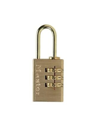 MasterLock® mässing kombinationshänglås