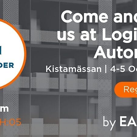 Vi ställer ut på Logistics & Automation 4–5/10 på Kistamässan