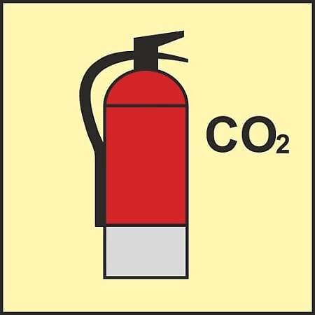 IMO Efterlysande SafeSign "CO2 fire extinguisher"