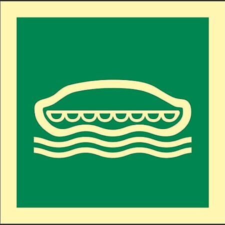 IMO Photoluminescent SafeSign "Lifeboat"