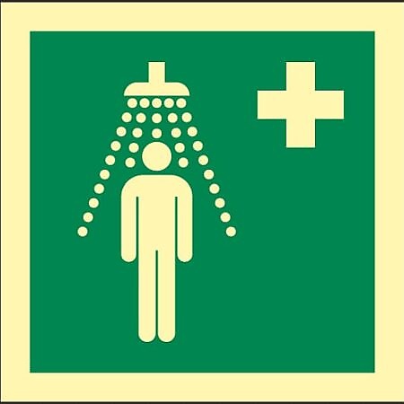 IMO Illuminated SafeSign "Safety Shower"