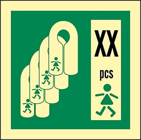 IMO Illuminated SafeSign "Lifejackets Children"