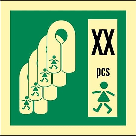 IMO Illuminated SafeSign "Lifejackets Children"