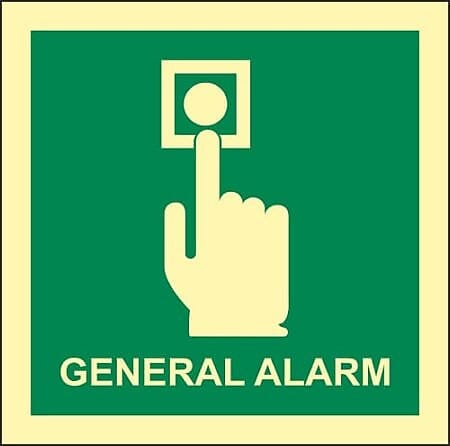 IMO Illuminated SafeSign "General Alarm"