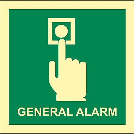 IMO Illuminated SafeSign "General Alarm"