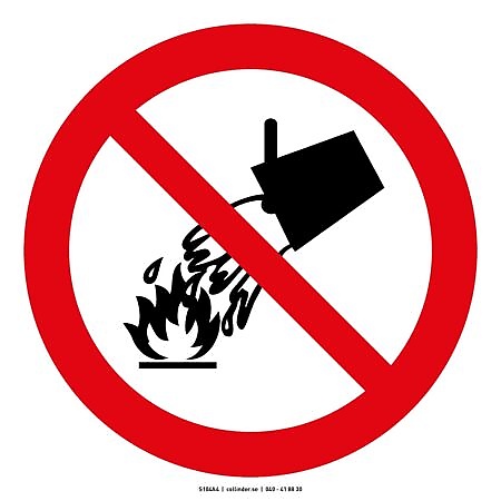 104 Do not extinguish with water (AFS)