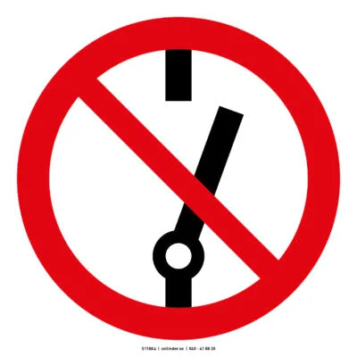 110 Prohibited to operate the switch (AFS)
