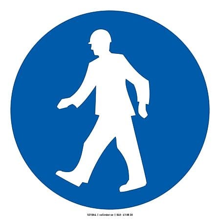 310 Pedestrians shall use this road (AFS)