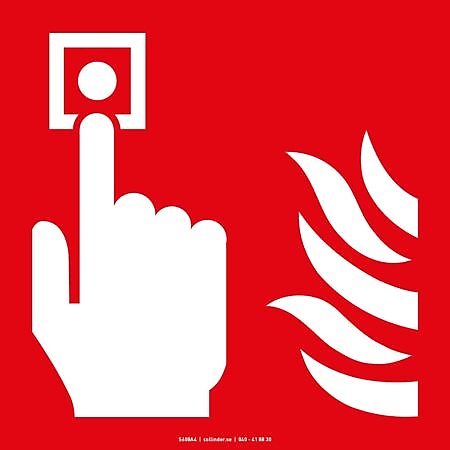 608 Fire alarm button Photoluminescent (AFS)