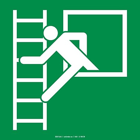 E016 Escape window with ladder (ISO)