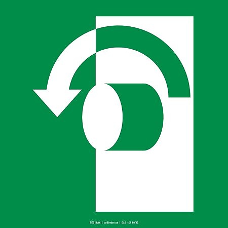 E018 Opens anti-clockwise (ISO)
