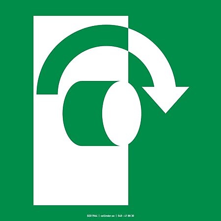 E019 Clockwise opening (ISO)