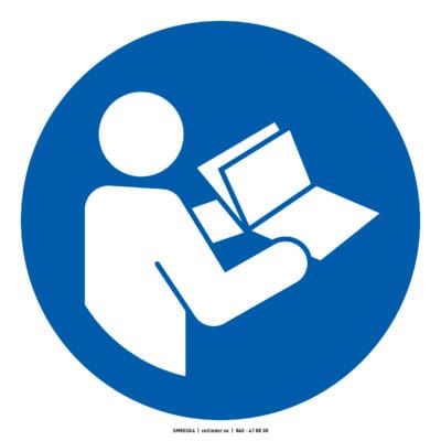 M002 Read the instruction manual (ISO)