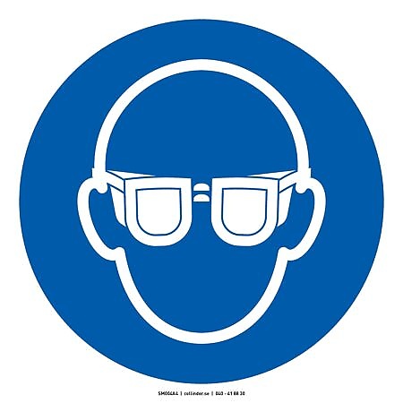 M004 Wear safety glasses (ISO)