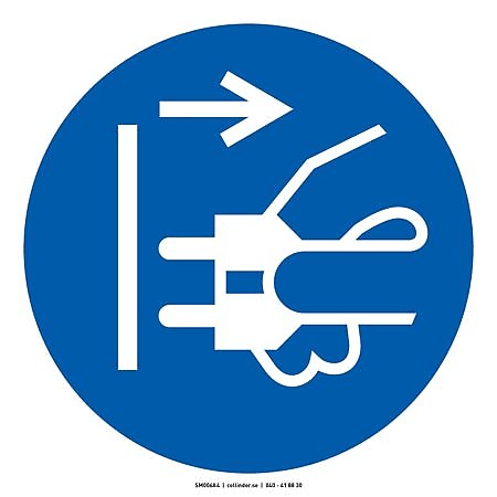 M006 Switch off power before work (ISO)
