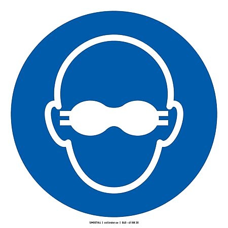 M007 Wear dark safety glasses (ISO)