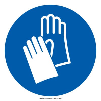 M009 Wear protective gloves (ISO)