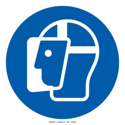 M013 Use face shield (ISO)