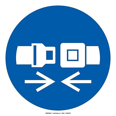 M020 Använd säkerhetsbälte (ISO)