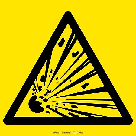 W002 Explosive substance (ISO)