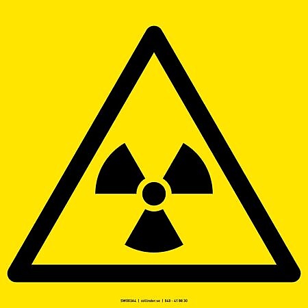 W003 Radioactive material / ionising radiation (ISO)