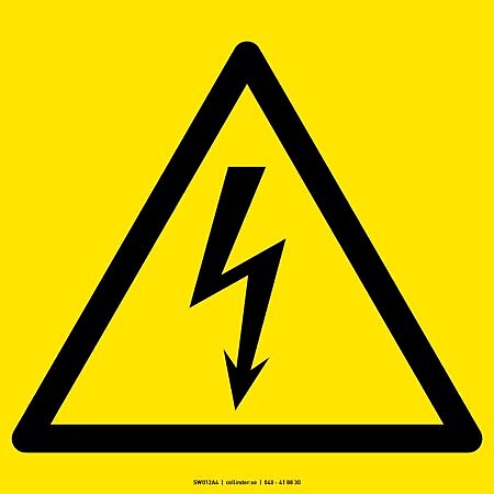 W012 Hazardous electrical voltage (ISO)