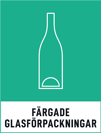 Coloured glass packaging