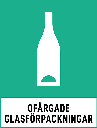 Uncoloured glass packaging