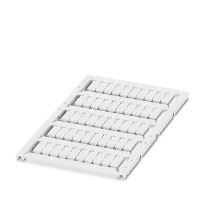 Skyltmaterial för märkning av plintar med standardiserat skyltspår