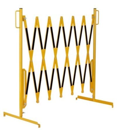 Utdragbar stålbarriär