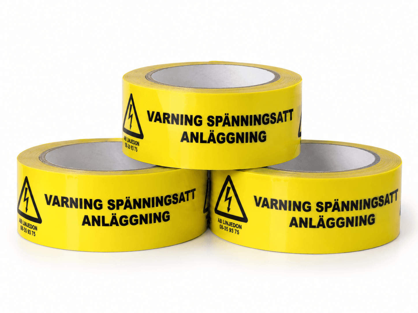Varningstejp Spänningssatt anläggning - Image 3