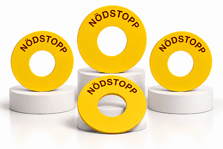 Nödstoppskyltar